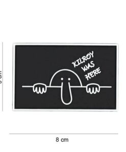 PVC Kilroy was here black Patch #8071