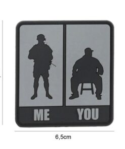 PVC Me & You grey Patch #8087