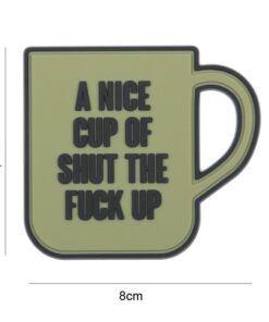 PVC Patch A nice cup green #8096