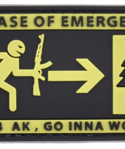 In Case of Emergency Grab AK and Go Inna Woods PVC PATCH