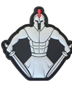 HOME / MILITARY PATCHES Spartan Warrior PVC Patch- GREY