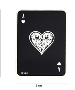 Ace Card PVC Patch #007c (Black)