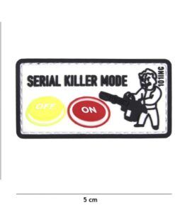 Patch 3D PVC Serial killer white