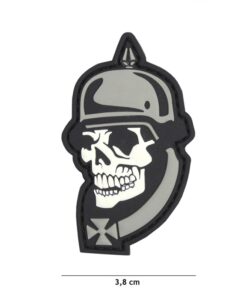 Sergeant Skull Grey PVC Patch