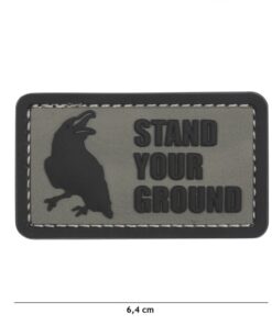 Stand Your Ground PVC Patch #161 Grey