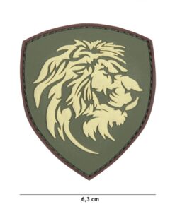 Patch 3D PVC Dutch lion green
