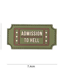 Admission To Hell PVC Patch (Green) #135