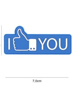 Patch 3D PVC I like you blue