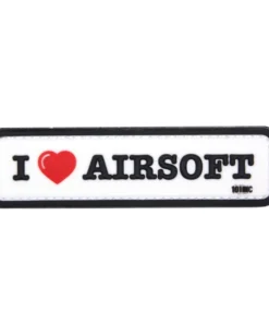 I Love Airsoft 101 INC White PVC Patch