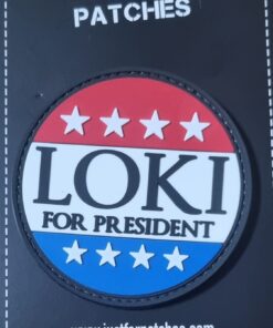 Loki For President PVC Patch
