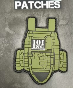 101 Inc Tactical Vest PVC Patch Green #101